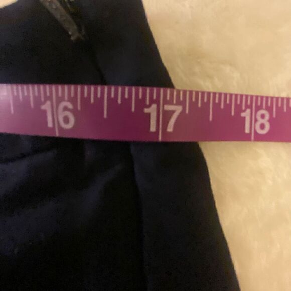 Coldwater Creek Natural Fit Flat Front Cotton Navy Pants Size‎ 12 - Picture 8 of 11